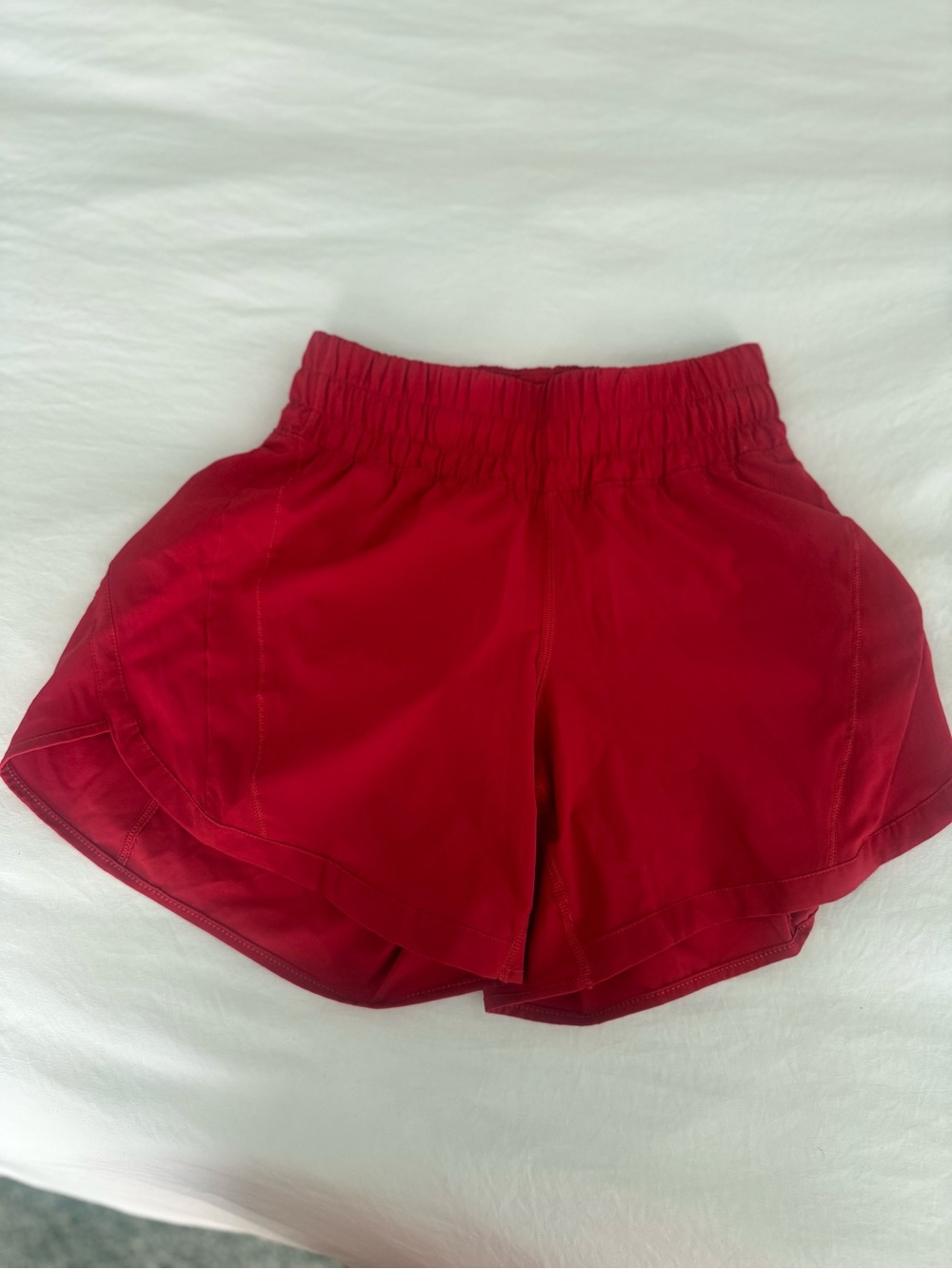 Women’s Lululemon Red Athletic Shorts - Lightweight Runner